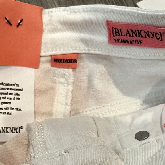 Blank NYC Big Girl's Spray Tie Dye Denim Shorts W/Folded Hem Sizes 8 or 10 - Picture 11 of 15